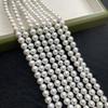 1String, White Natural Freshwater Pearls Beads for Jewelry Making DIY Crafts (Beads 9-10mm, Length 36cm)