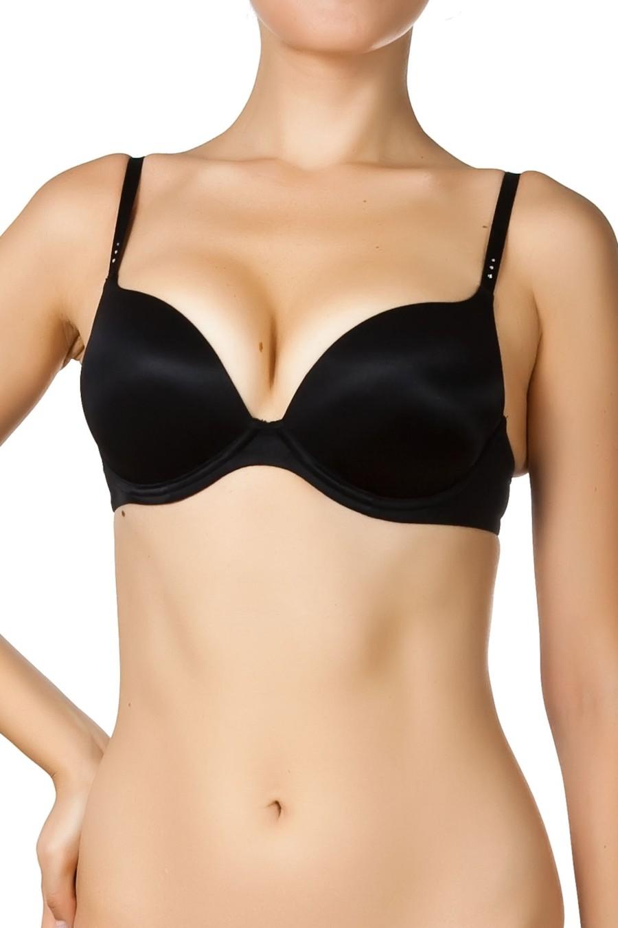 

Бюстгальтер push-up Pleasure State (92917) 80C прозорий колір чорний