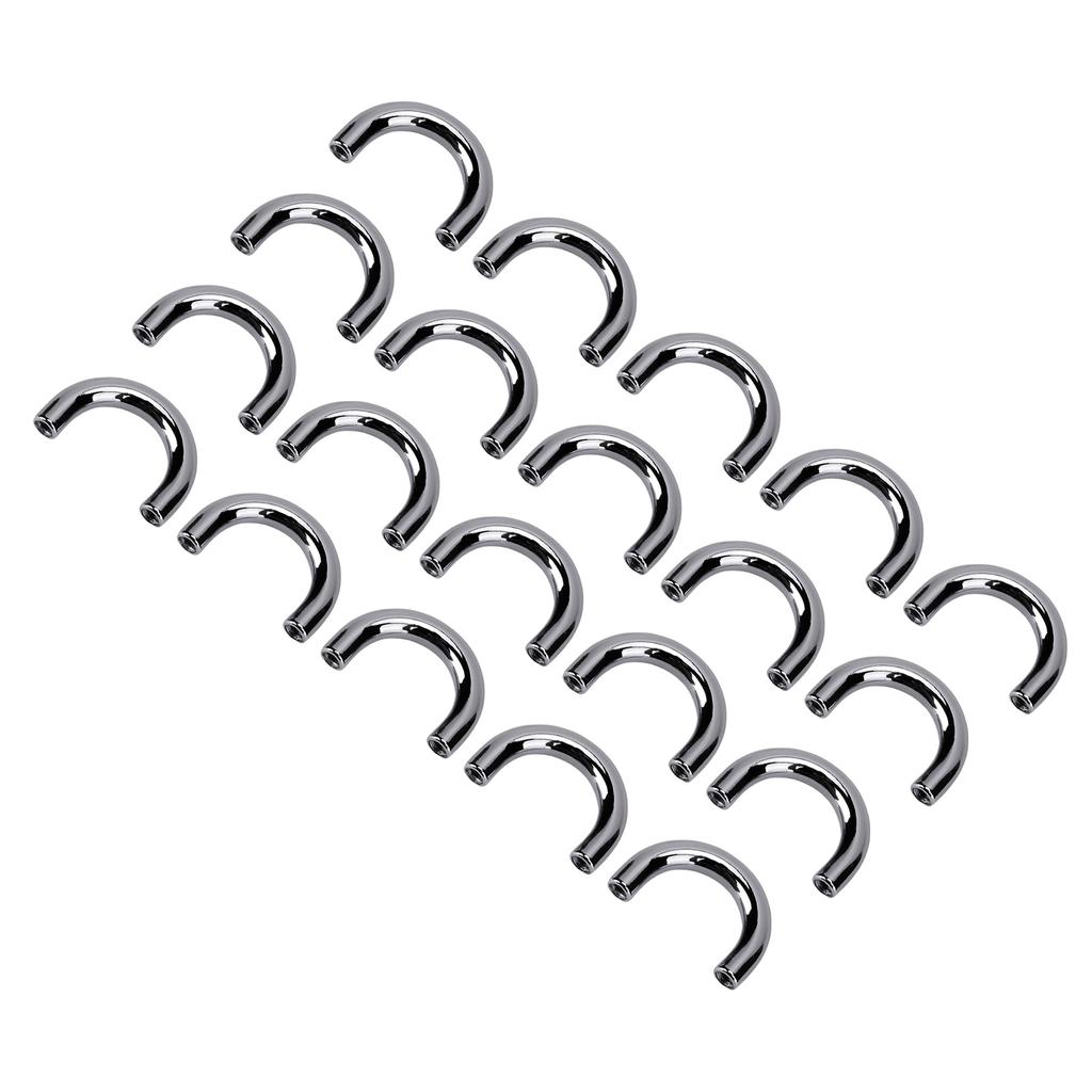 20 Set Metal Connector Buckles for Bag Arch U Shape Ring Buckle Connector with Screws for Leather