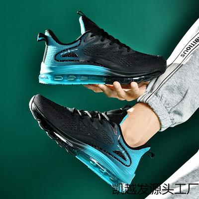 Sneakers Men's Full Palm Air Cushion Mesh Breathable Running Shoes Men's Platform Spring and Summer New Shock Absorption 2025 Air Cushion Shoes