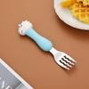 304 Stainless Steel Baby Tableware Set - Includes Spoon, Fork, Anti-Fall Cute Cartoon Chopsticks for Kids