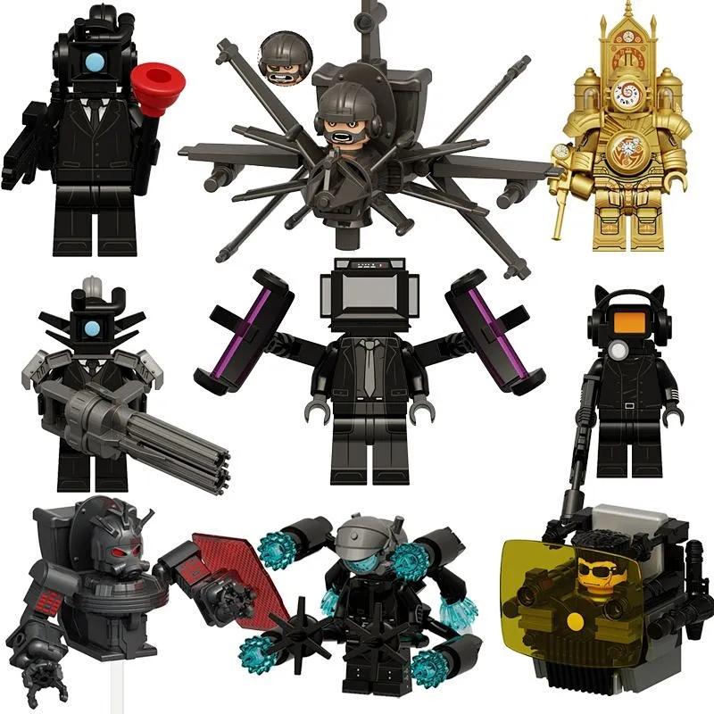 Toilet Man Building Block Toy Gift