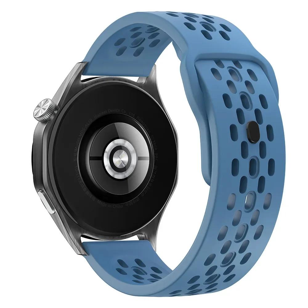 22 mm kvėpuojantis silikoninis dirželis Amazfit Bip 6 5 5 Unity/GTR 2 3 4 sportinei apyrankei Amazfit Stratos/Balance/Cheetah Pro apyrankė