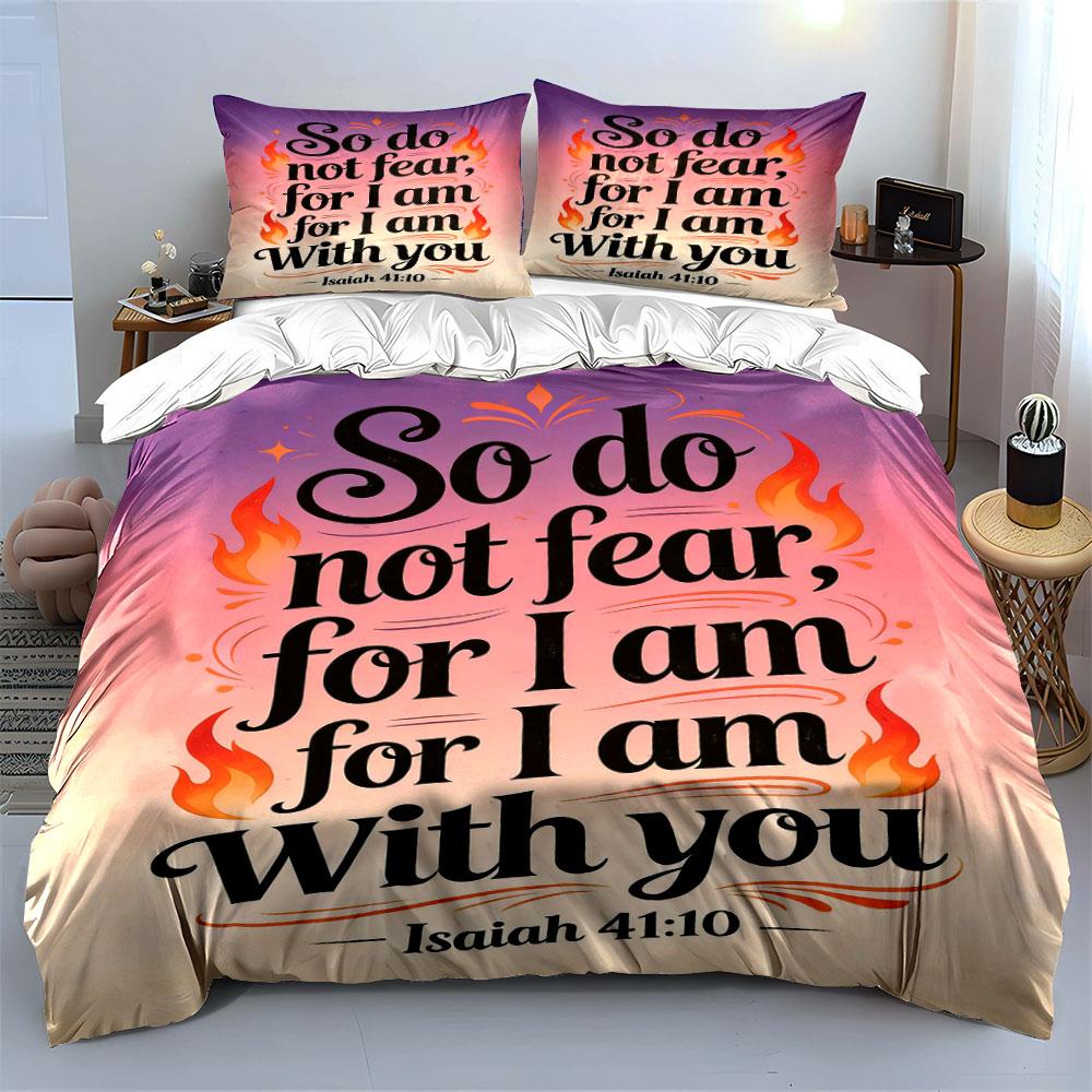 Text with flame accents. Bedding sets Duvet cover sets Duvet covers Pillowcases(1 * Duvet Cover 2 * Pillowcases without duvet insert)
