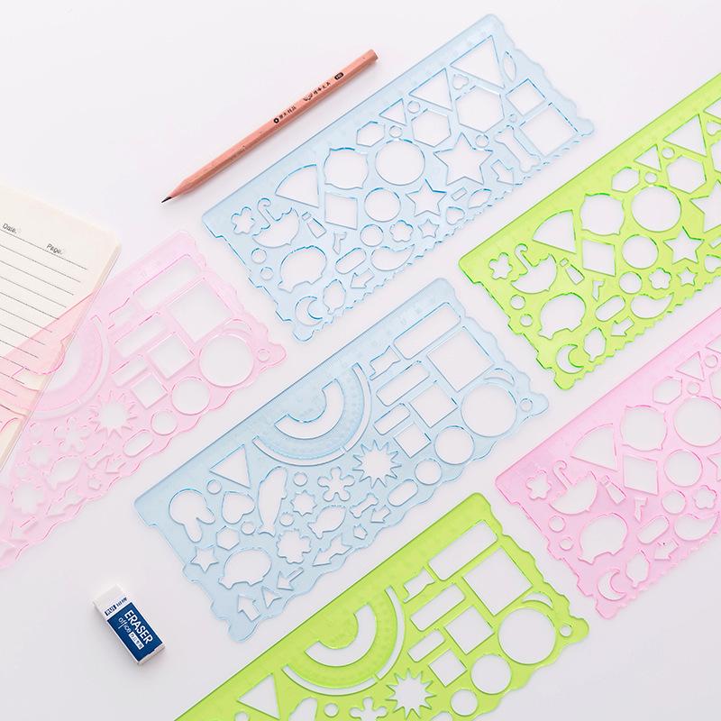 Creative Kids' Multifunctional Kaleidoscope Ruler & Drawing Set