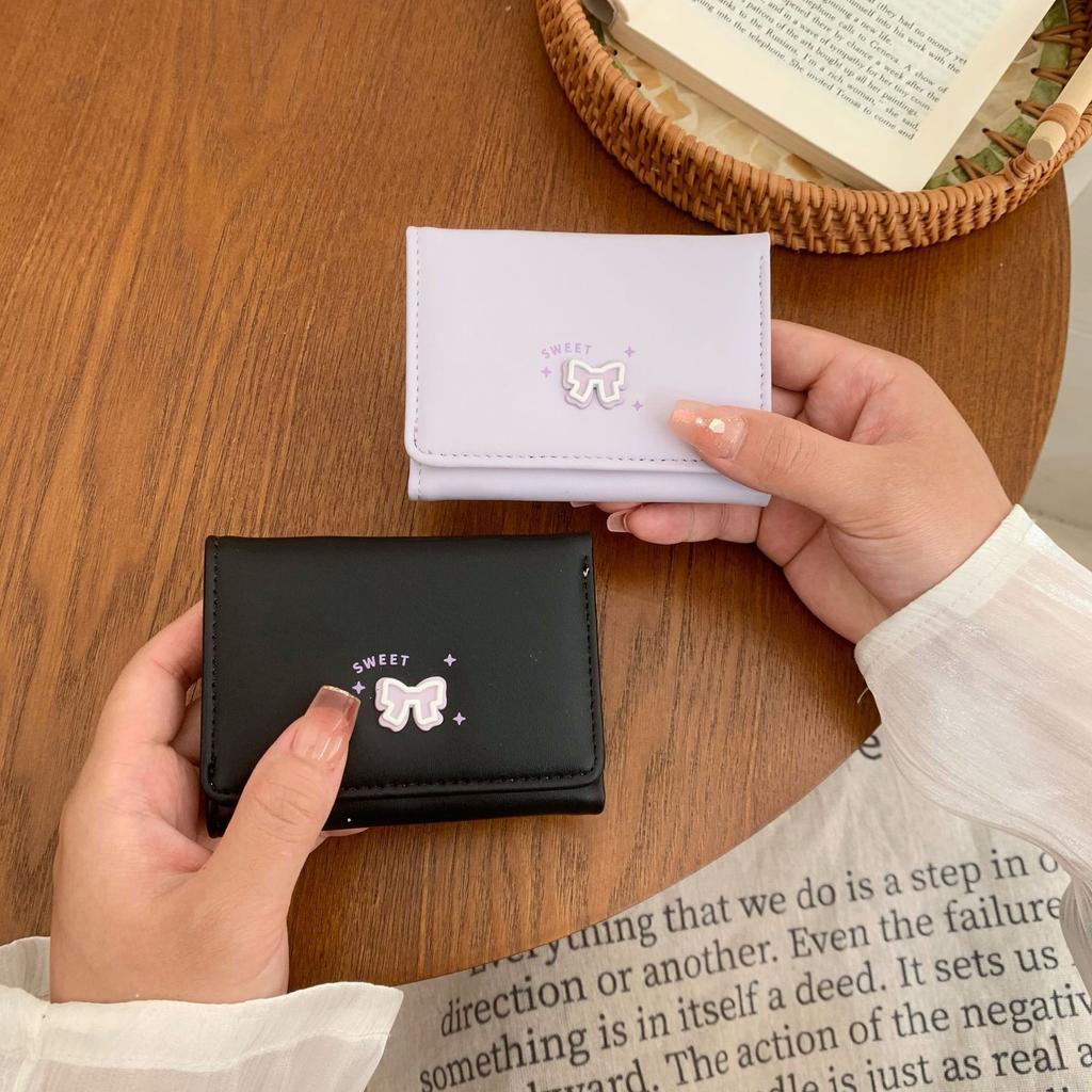 2025 New Women's Wallet Women's High-end Short Student Card Bag Ins Wallet Change Bag