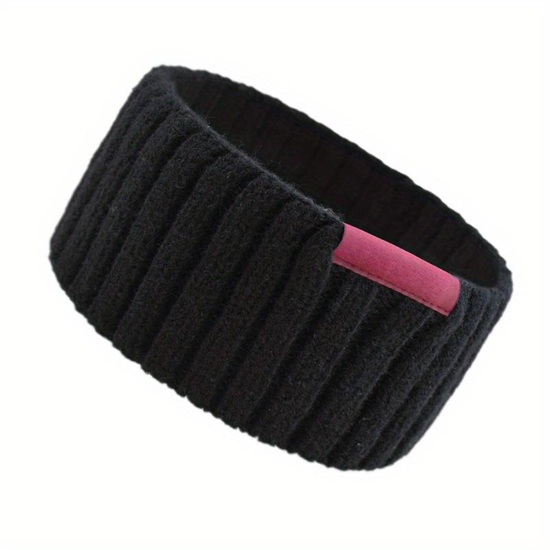 1 Stück Winter-Stirnbänder für Damen, Ohrenwärmer für Damen, Stirnband aus Wollstrick, dickes Fleecefutter, warme Ohrenschützer für kaltes Wetter