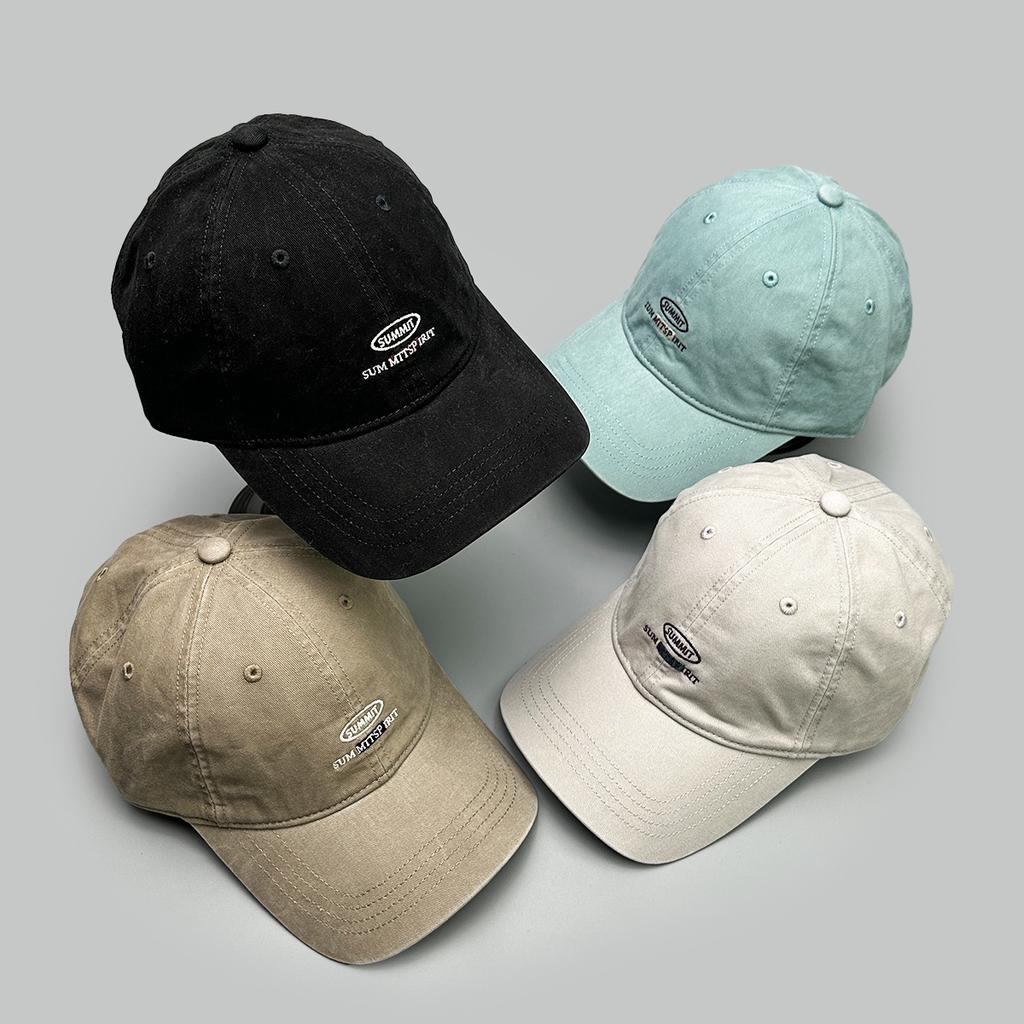 Spring And Autumn Simple Retro Alphabet Embroidered Baseball Caps Men'S And Women'S Shade Show Face Small Travel Casual Cap