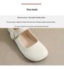 French-Japanese One-Strap Mary Jane Flats - Women's Round Toe, Soft Sole Slip-On Dolls Shoes, College Style.