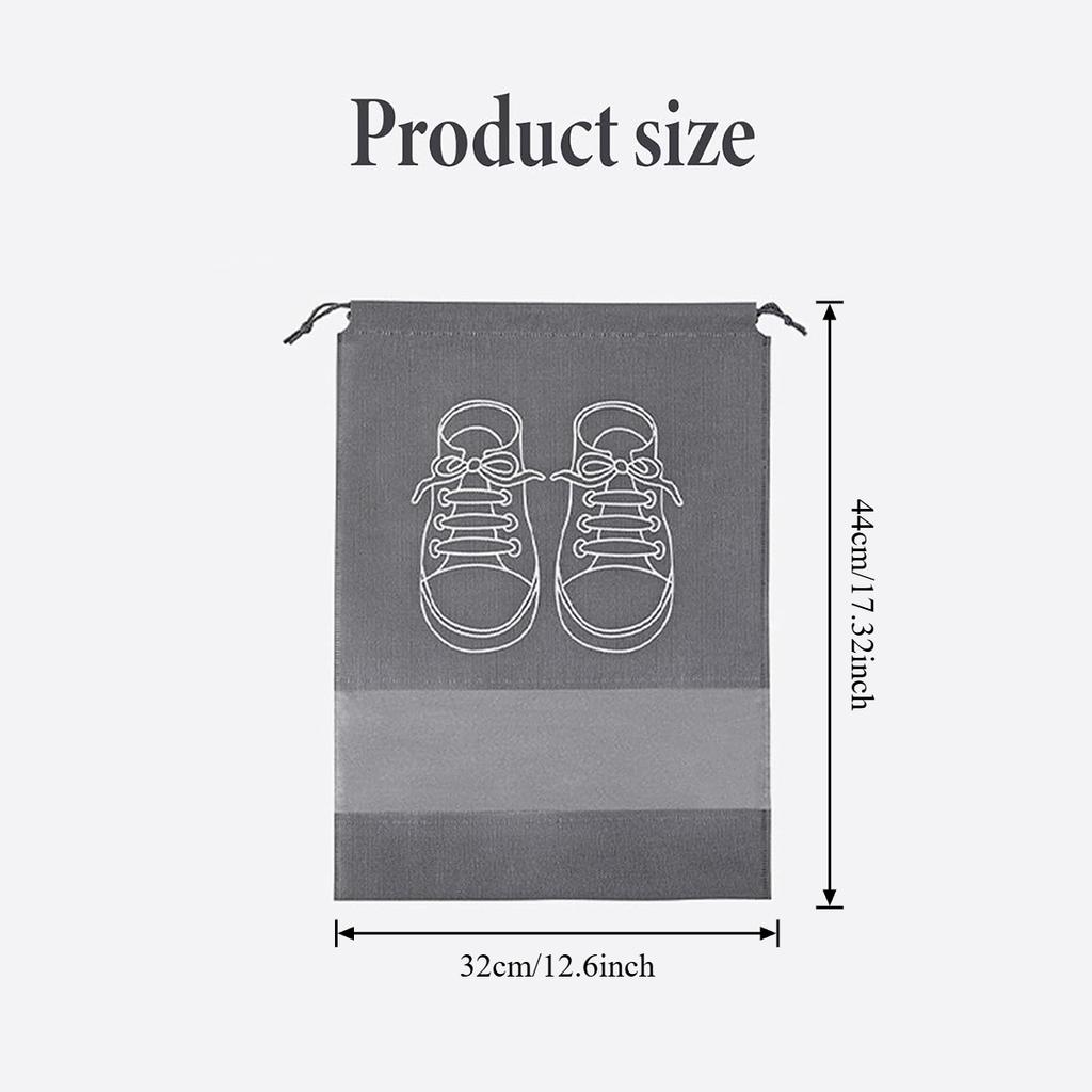 5/10/15 PCS Travel Shoe Bag with Clear Window – Dustproof Reusable Organizer for Boots & Sneakers, Fits Suitcase, Gym Bag & Home