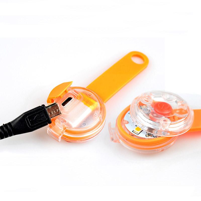 LED Pet Tracking Luminous Pendant Ligh Dogs Collars Dog Wear with Anti-Theft Strobe & Waterproof Design, Safety for Night Walks