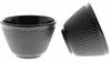 CAST IRON CUPS 6x CUPS CAST IRON TEA SET BLACK ENAMEL 100ML