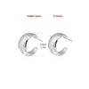 Luxury Metal C-shaped Women's Earrings, Simple Gold Pleated Geometric Irregular Earrings, Fashionable Jewelry Gifts