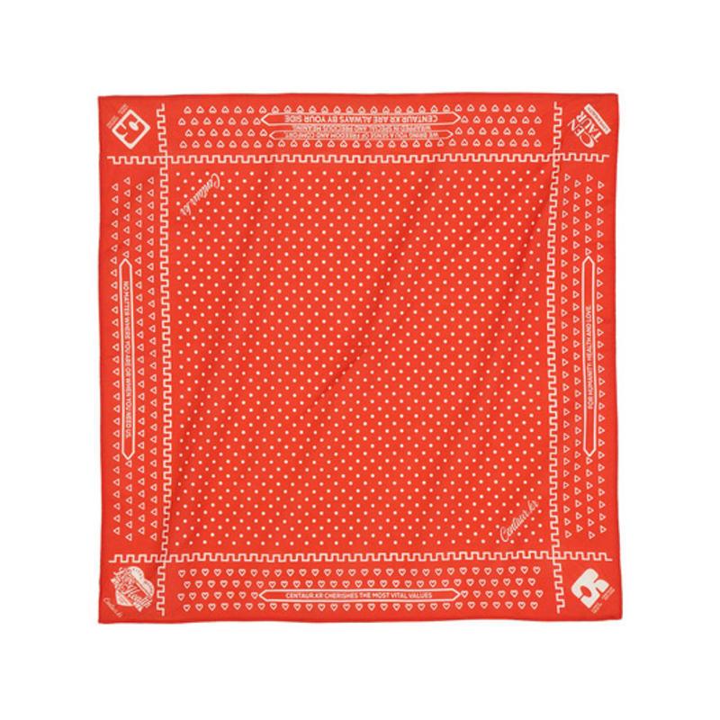 CENTAUR.KR CENTAUR ARCHIVE LARGE BANDANA_RED
