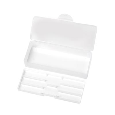 Doppelschichtige Nail Art Werkzeug Aufbewahrungsbox Klarer Kunststoff Maniküre Pediküre Werkzeug Organizer Behälter für Nagelstudio Heimgebrauch
