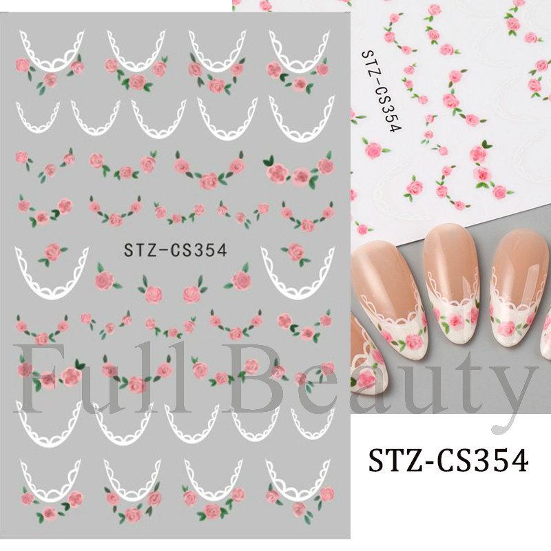 Nail Art Stickers Ins Red Lip Cherry Strawberry Y2K Sweet Cool Style Bow Digital Adhesive Nail Stickers