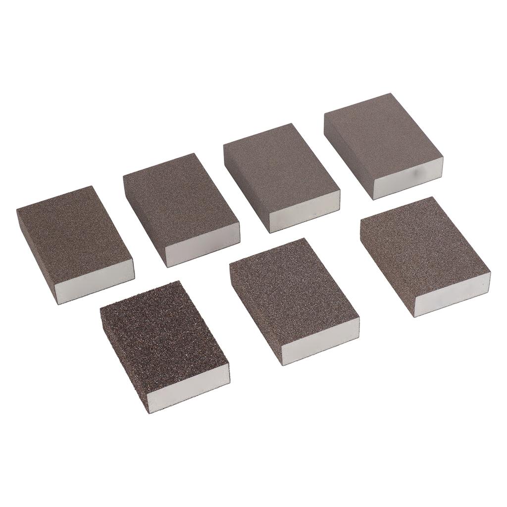 7Pcs Sanding Sponges Wet Dry Blocks Coarse Medium Fine Sand Foam 36 60 80 100 120 180 220 Grit