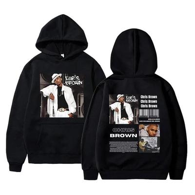 Rapper Chris Brown Graphic Print Hoodie Men Women Hip Hop Casual Pullover Sweatshirt Male Fashion Oversized Streetwear Hoodies