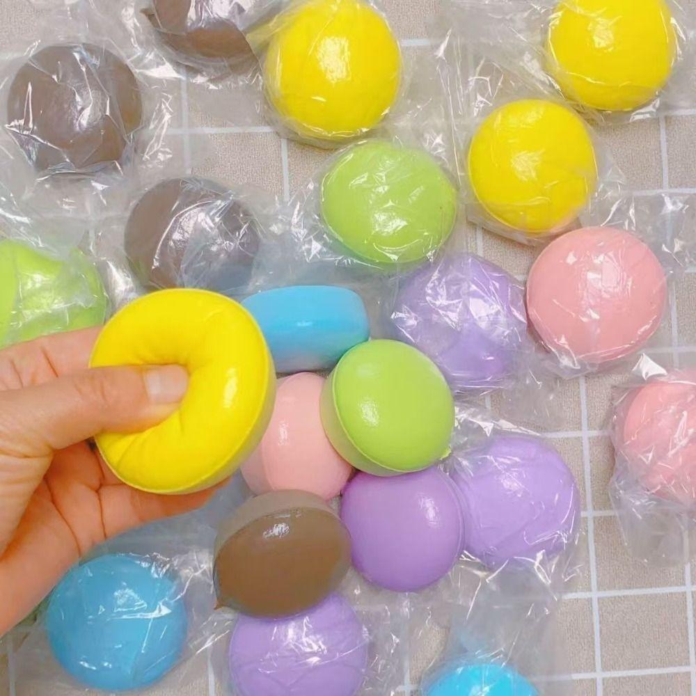 Slow Rebound Macaron-style Bread Squeeze Toys Small Cakes Pinch Toy  For Children and Adults