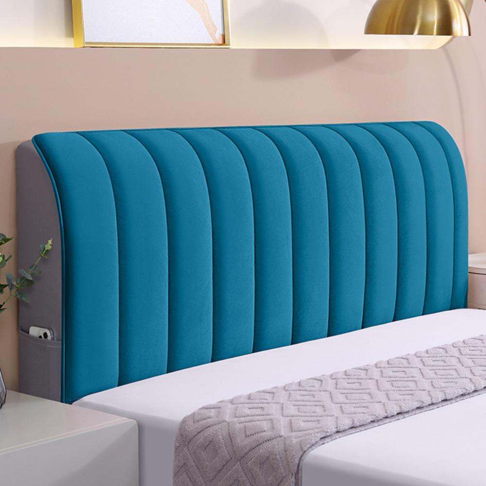 

Thickened Flannel Bedside Cover All-inclusive Anti-Collision Bed Headboard Cover Soft Detachable Bed Head Cover Home Room Bed