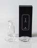 Iwasawa Glass Soy Sauce Dispenser and Soy Sauce Set of Edo-style Ground-spout Dish, Round, 2.