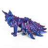 PLA 3D Printed Model Multi-jointed Movable Fine-tailed Fox Doll Multicolor Articulated Animal Figurine Desktop Decoration