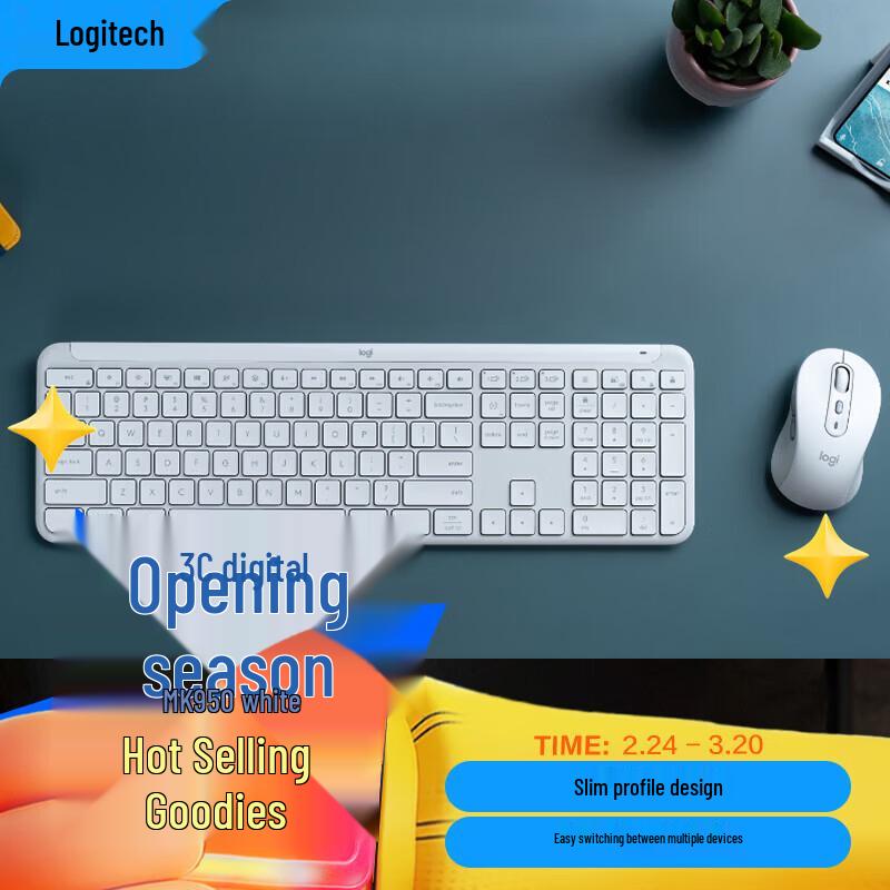 

Logitech MK950 Wireless Bluetooth Keyboard and Mouse Combo