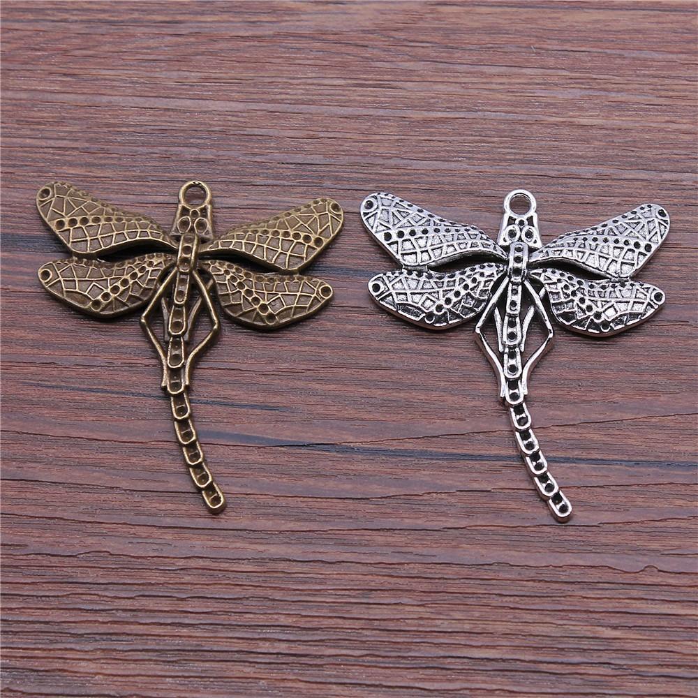 Dragonfly Charms Vintage Alloy Pendants For Insect Themed Handmade Jewelry Supplies