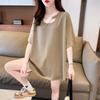T-Shirt mit freier Schulter für Damen, kurzärmelig, koreanischer Stil, locker, slim, U-Ausschnitt, Sommer-Top-Design, Nische, Ins, süß, würzig