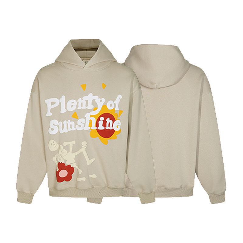 Unisex Broken Planet Print Velvet Hoodie - Trendy & Casual