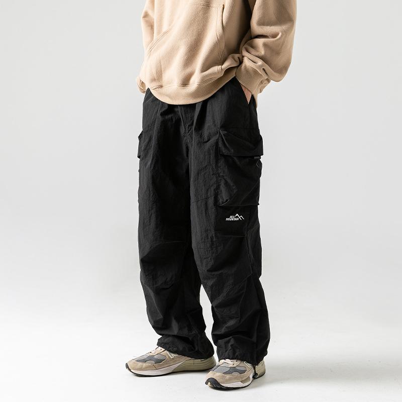 Outdoor Waterproof Double Knee Parachute Soldier Pants, Winter Functional Three-dimensional Pocket Workwear, Casual Pants for Men