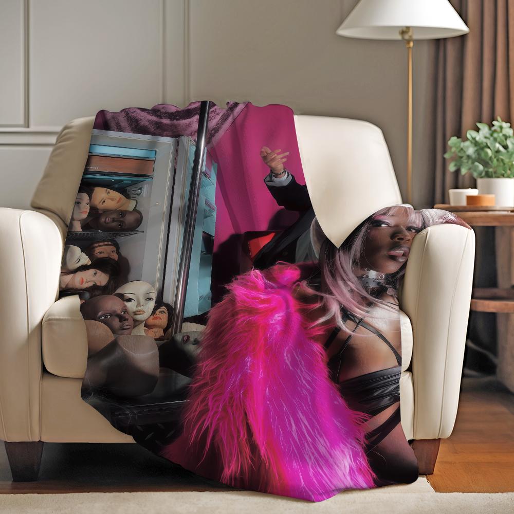 Female singer Theodora Blanket For Sofa Office Bed Plane Travel Sleep Read Relax Camping Soft And Warm