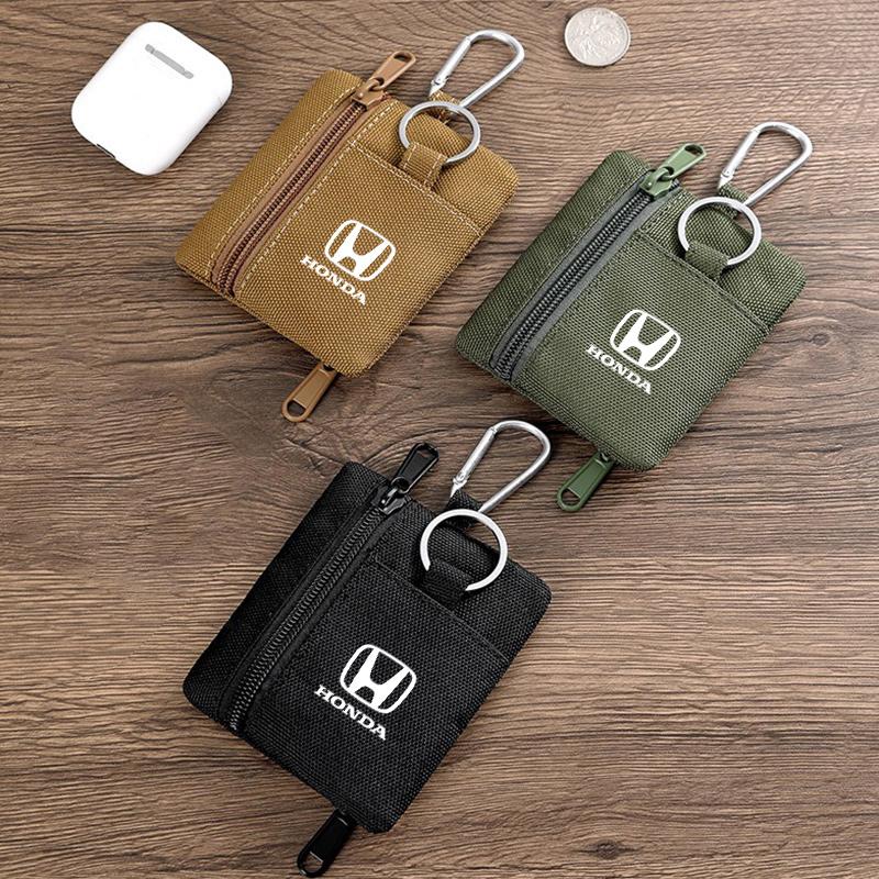 ARC1 Mini Wallet Key Card Carrier Holder Small Travel Waist Bag Camping Hiking Hunting Pouch For Honda Mugen Power Accords Sticker