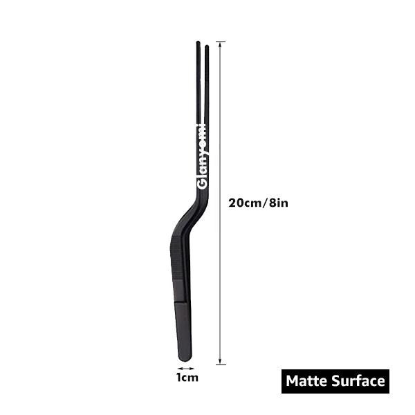 8/10/12-Inch Kitchen Tongs, Stainless Steel Culinary Plating Tweezers BBQ Tongs - Food Styling Baking Decor