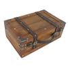 Holzkiste Tragbar Vintage Distressed Multifunktional Holz Aufbewahrungstruhe Handtasche für Kleidung Spielzeug Foto-Requisite Klein