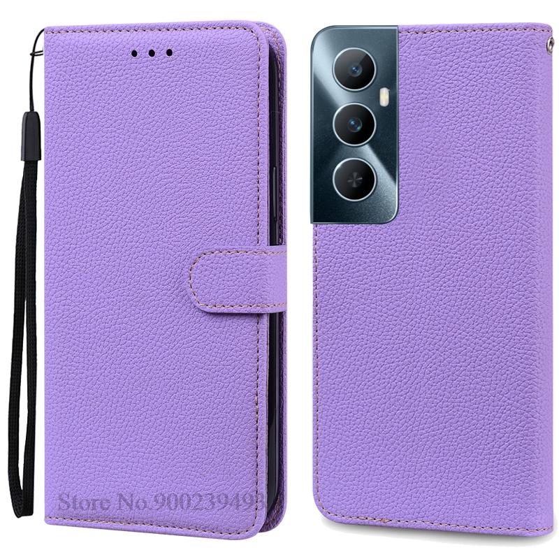 Per Realme C65 Custodia Portafoglio in Pelle con Patta Custodia per Telefono Per Realme C65 4G Coque Fundas Per Oppo Realme C65 Custodia per Telefono