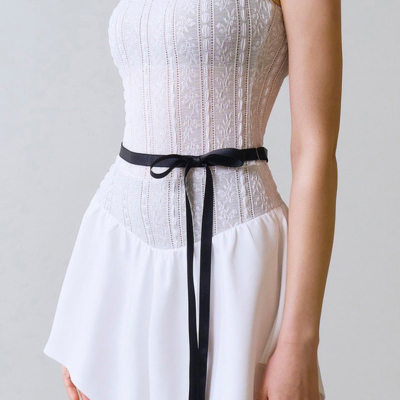 

VINAJ Несбалансированный Очень Длинный Ленточный Поясной Ремень (черный) ONE