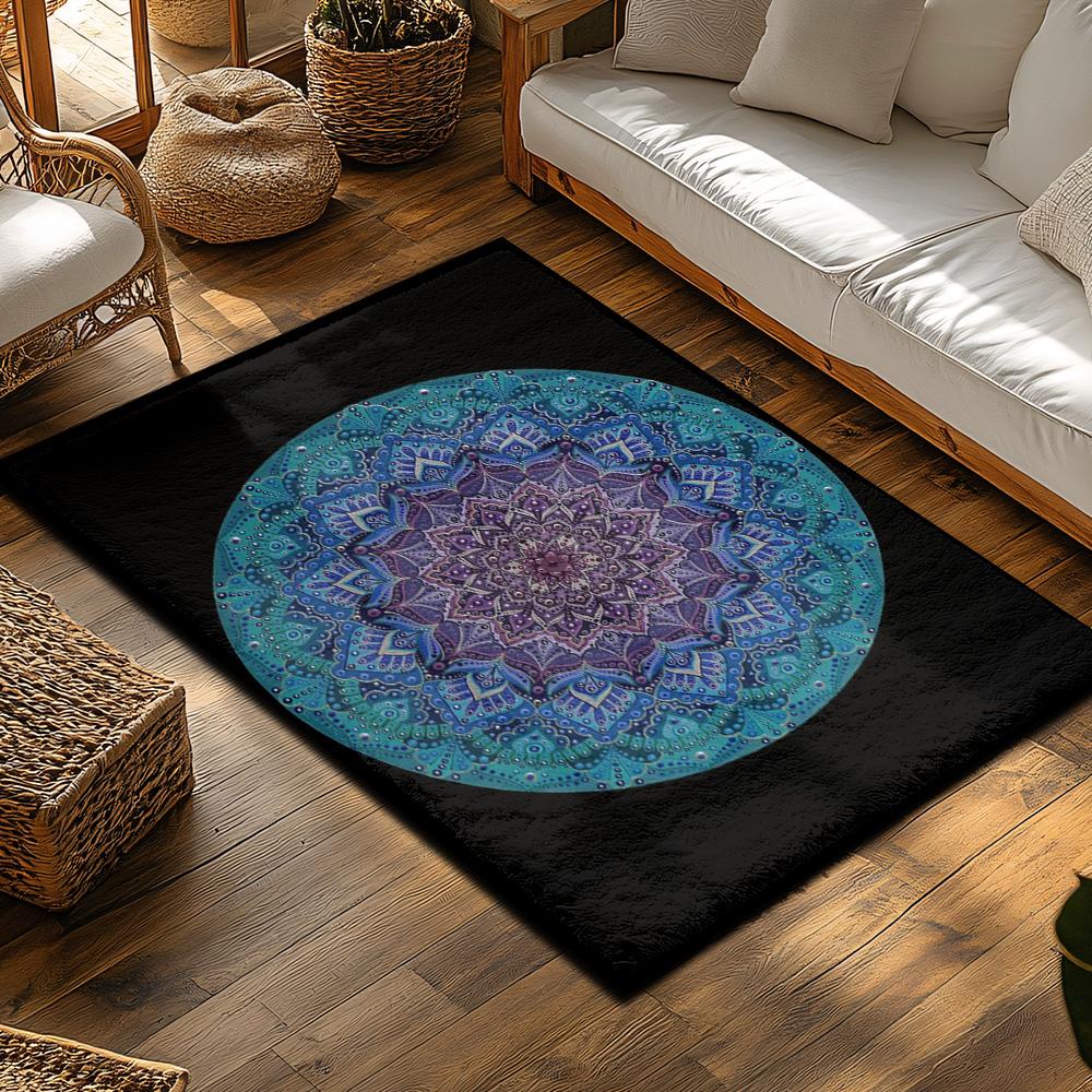 Bohemian Carpet Non-Slip Floor Mat Washable Area Rug Living Room Decor Home Textile Abstract Pattern Indoor Outdoor Entrance Rug
