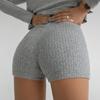 European & American High Waist Women's Fitness Shorts - Hip Lifting, Tight, Three-Point Yoga Pants, Anti-Exposure.