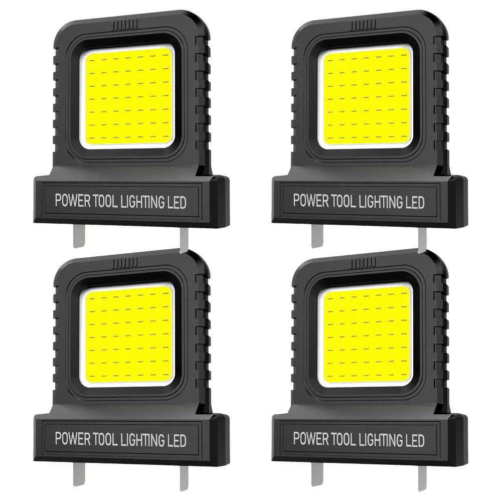 5-1PCS 14W LED Work Light for Makita for Milwaukee for Dewalt for Bosch for Dayi Lomvum Zhipu 20V-21V Li-ion Battery Accessories