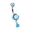 Modern Belly Piercing Jewelry Ergonomic Body Jewelry Multiple Color Option Stainless Steel Texture for Day Night Wear