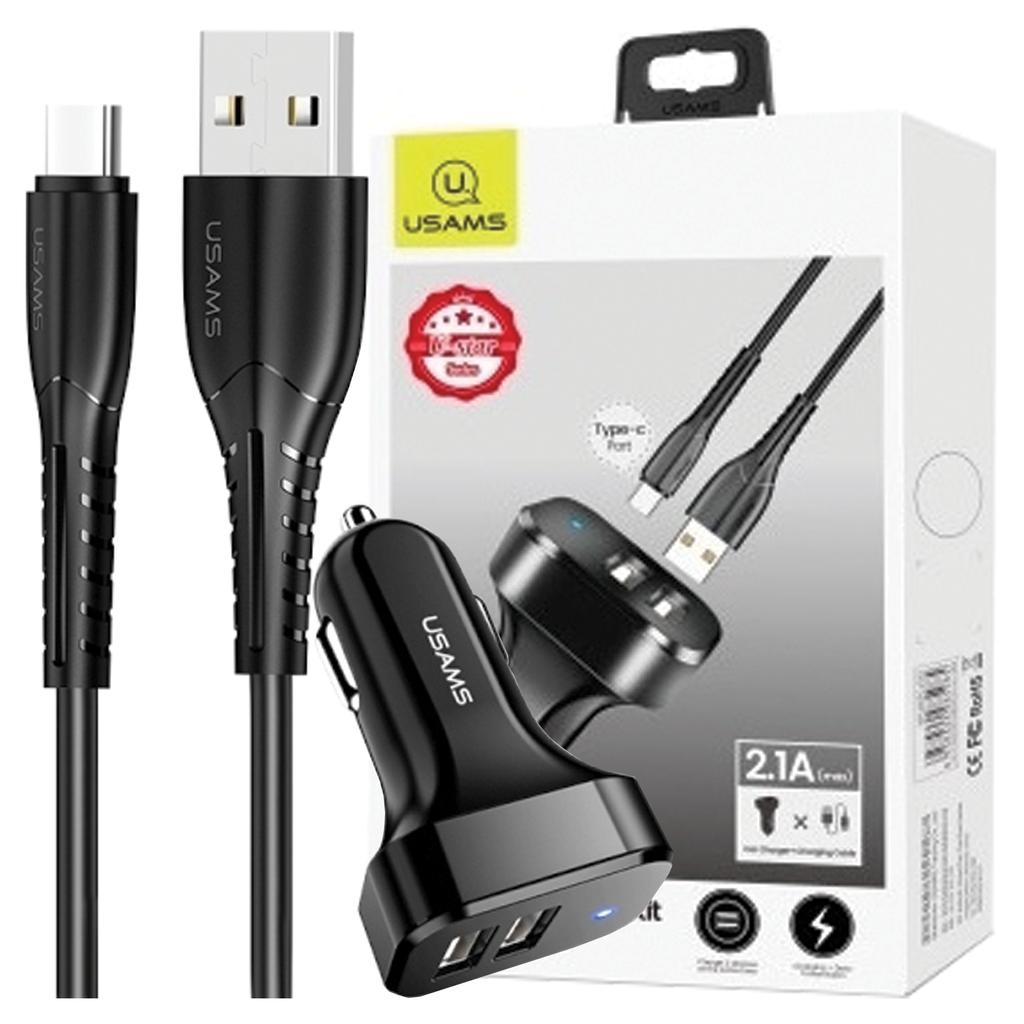 Usams Ład. Sam. 2Xusb C13 2,1A Usb-Cczarny/Black Ntu35Tc13Tz