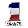 3D Aluminium Alloy Car Sticker France Map National Flag Emblem