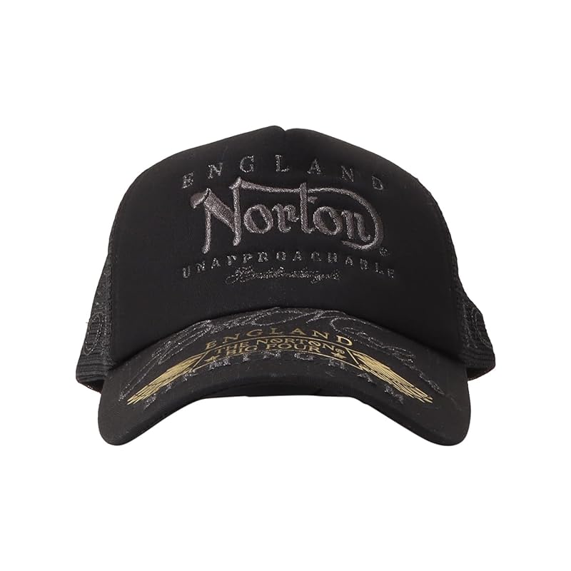 

[Norton] metallic MAX mesh cap snapback free size hat cap men s ladies 243N8701 black F