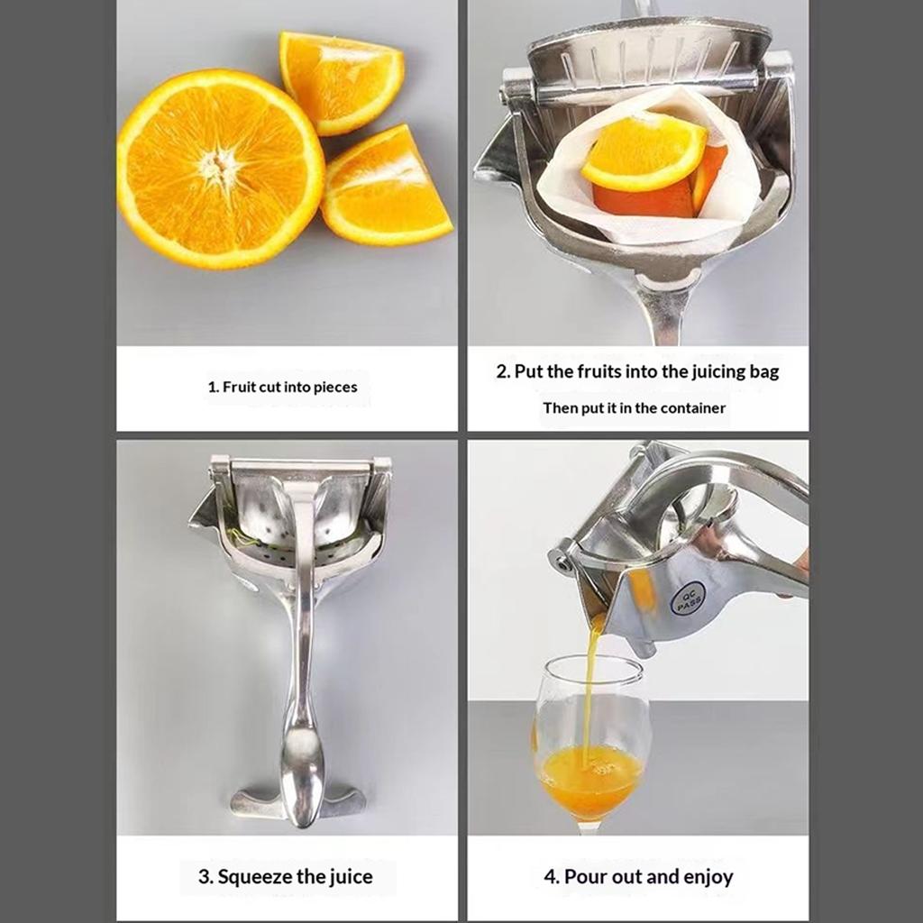 2026 Manual Juice Squeezer Aluminum Alloy Hand Pressure Juicer Pomegranate Orange Lemon Sugar Cane Juice Kitchen Bar Fruit Tools