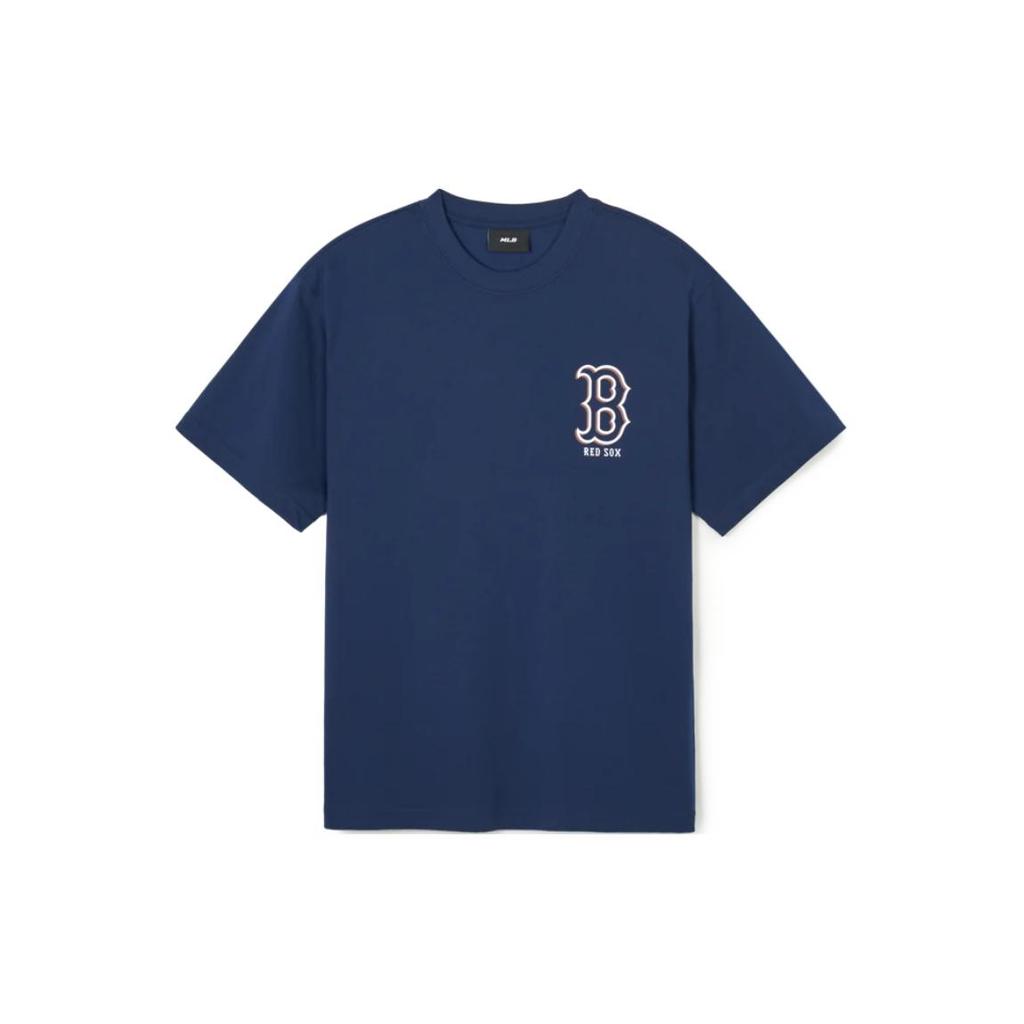 New MLB SS24 T Shirt Unisex Navy Blue 3ATSB0343-43NYS