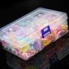 1Pc 6-Grid Plastic Box Removable Storage Box For Tools Jewelry And Fishing Gear Desktop Storage Box