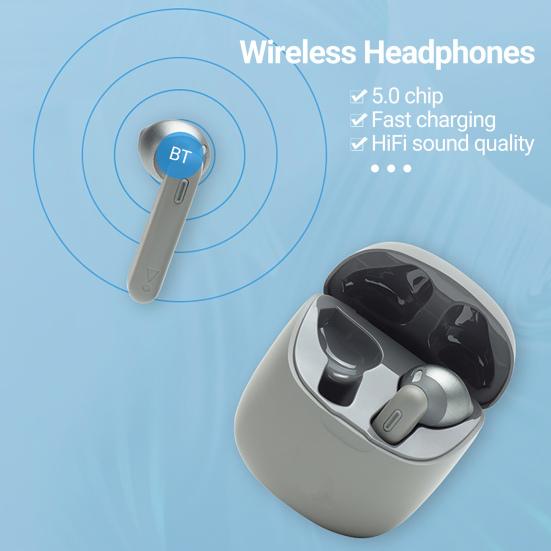 Stylish Wireless Earphone Stable Transmission Semi In-ear Comfortable To Wear