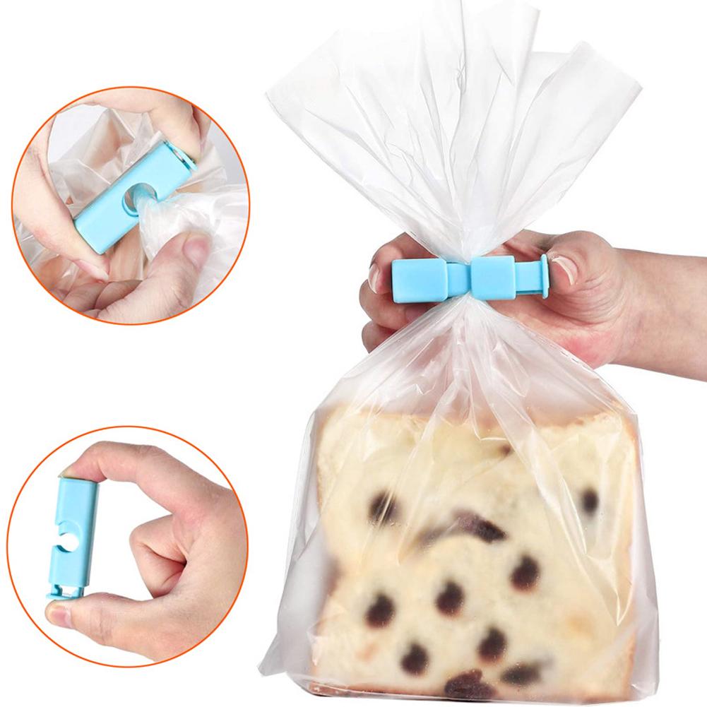 8pcs Food Storage Seal Bag Clips Pressure Spring Plastic Fresh-Keeping Sealing Clip Moisture-Proof Antiskid for Kitchen Gadget