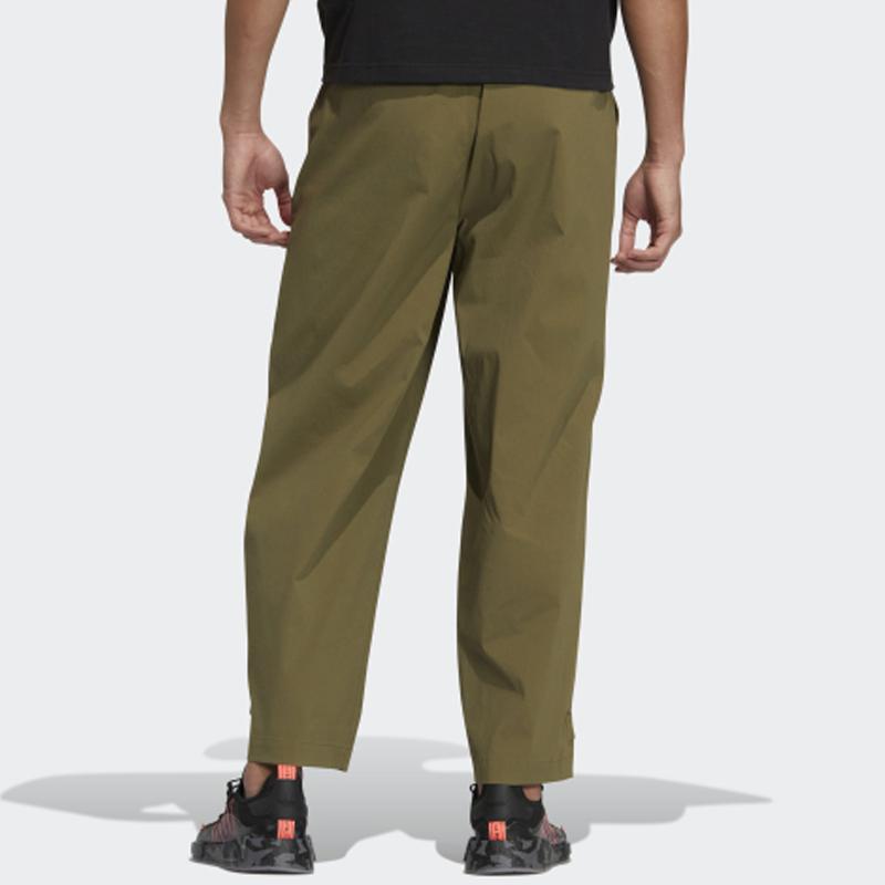 Adidas Originals Trefoil Open Hem Classic Casual Track Pants Men Bottoms Dark-Olive-Green HU1234